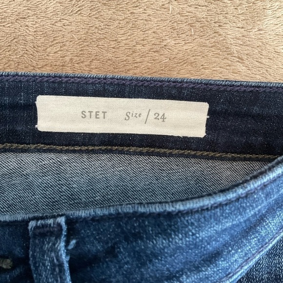 PILCRO & the Letterpress Stet Blue Jean Bermuda Shorts Sz 24‎ - Picture 4 of 5